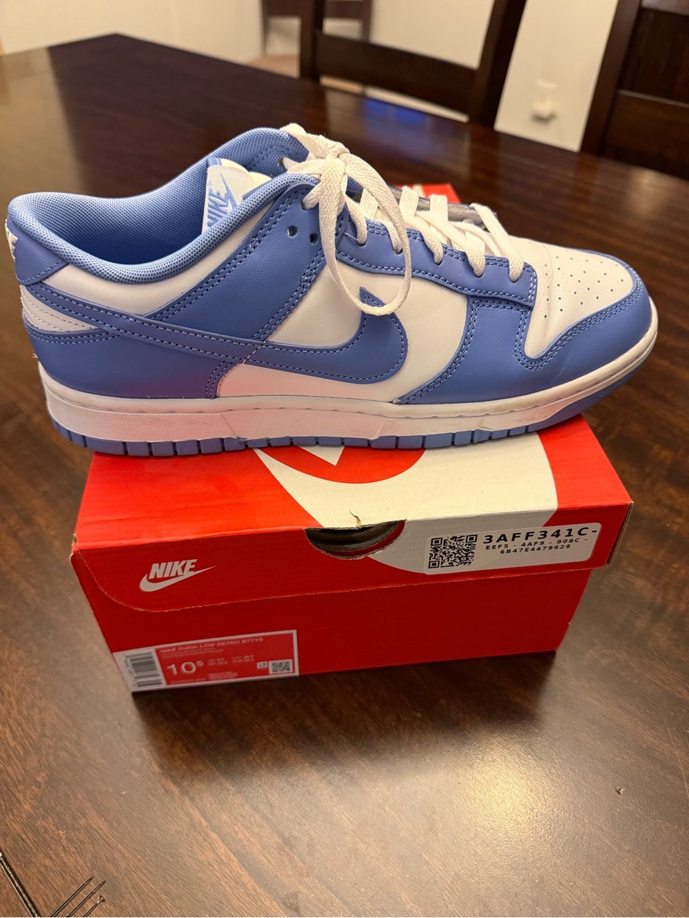 Nike Dunk Low Retro BTTYS Polar Blue/White – Men’s 10.5 – Like New
